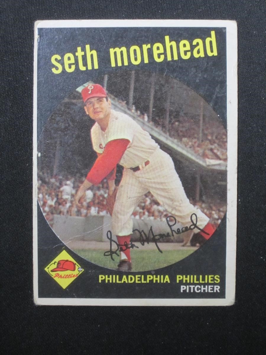 1959 TOPPS #253 SETH MOREHEAD PHILLIES