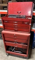 Toolbox and Rolling Stand with Contents