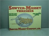 Sawyer Massey thresher sign