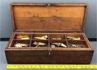 Antique Tackle Box w/ Contents