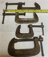 4- metal c-clamps