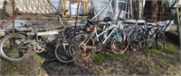5 old bikes.
