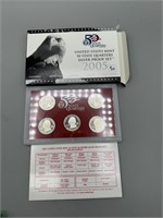 Silver 2005 US Mint Quarter Proof Set (Cal, MN, OR