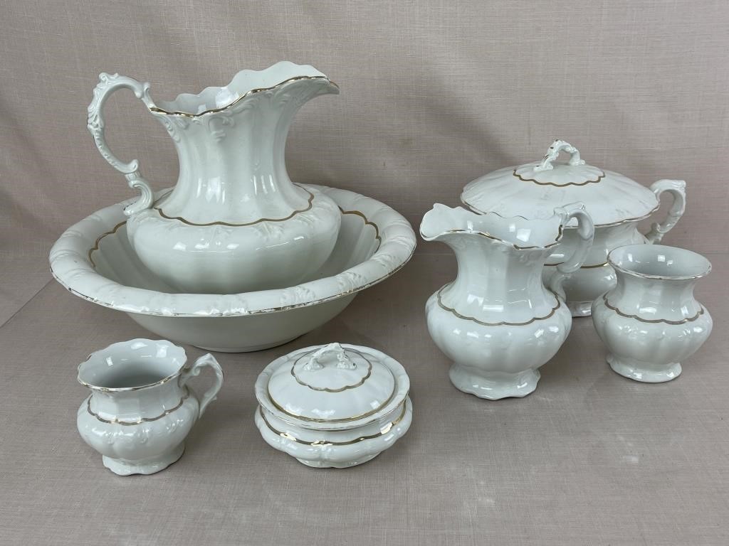 Antique Sevres Porcelain Wash Set