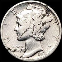 1921-D Mercury Dime LIGHTLY CIRCULATED