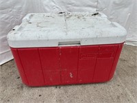 Red Coleman cooler