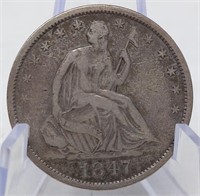 1847-O Half Dollar VG
