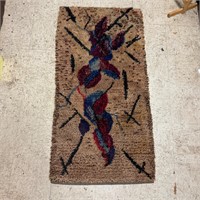 Hand Hooked rug (ER)