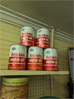 8 Cans of Amaco Amolube Motor Oil 1 US Quart