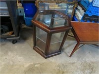 SMALL HEXAGON SIDE TABLE / DISPLAY CABINET