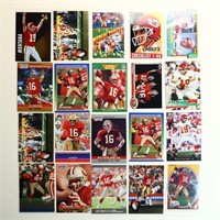 Lot of 20 Joe Montana Football cards