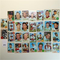 Lot of 30 1968 and 1969 Topps Baseball cards