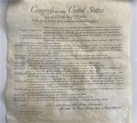 Bill of Rights replica document