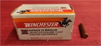 Winchester .22 Magnum hollow point  Ammo 1 box,
