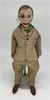 Charlie McCarthy Doll w Brown Check Jacket