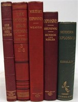 (5) BOOKS ON EXPLOSIVES, PRE 1920'S
