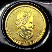 2022 Canada 1/4oz Gold $10 SUPERB GEM BU