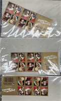 Packs of Holiday Christmas Stamps