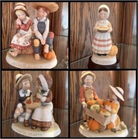 4 Limited Edition Holly Hobbie Harvest Figurines