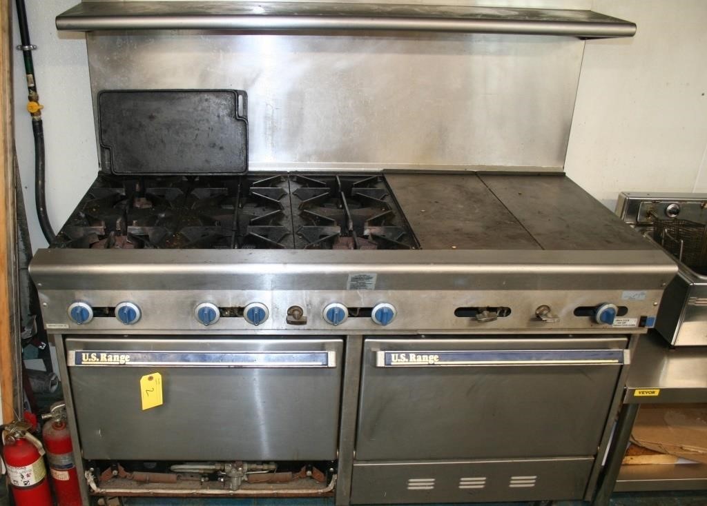 Coomercial gas stove and oven