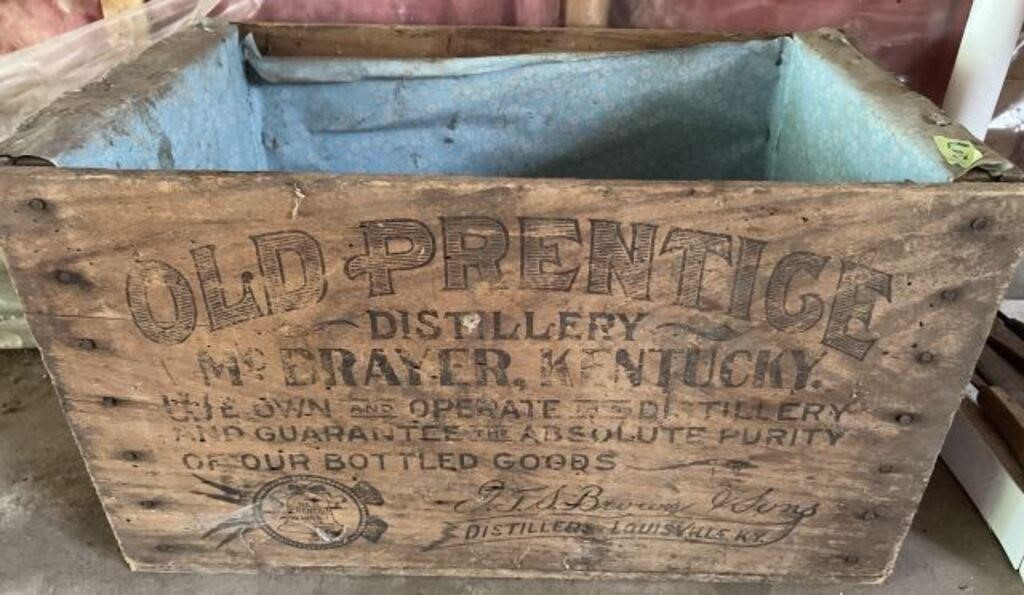 Old Prentige wooden box