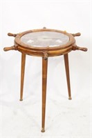 Antique Ship's wheel table
