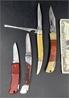 4 Pocket Knives - Buck, Cutco +