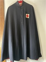 Amazing VTG 1940’s WWII American Red Cross Cape