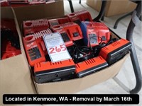 LOT, (24) ASSORTED MILWAUKEE 12/18V BATTERY