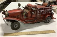 Metal decor Fire truck