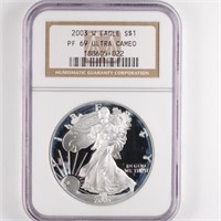 2003-W Proof Silver Eagle NGC PF69 UC