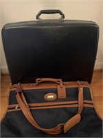 Retro Jaguar Garment Bag and Samsonite Suitcase