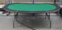 Folding poker table