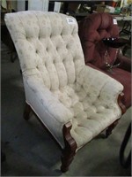 ANTIQUE UPHOLSTERED ARMCHAIR
