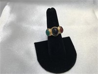 Egyptian Inspired 14k Stone Scarab Ring