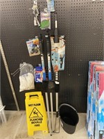 extendable handles, mop, bucket etc...