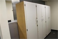 Wall of Upright storage cabinet, some locking 6 do