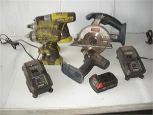 Cordless Tools & Chargers - no batteries/condition