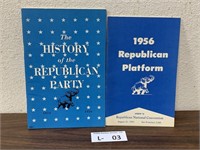 Republican Party & Platform Books 1950s