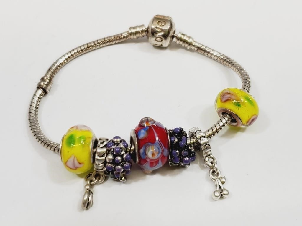Add-A-Bead Bracelet Loaded with Beads