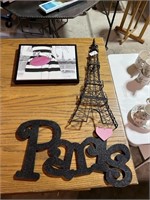 3 Pcs of Paris Wall Decor