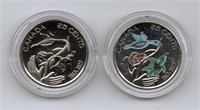 Lot of 2 Canada 150 Commemorative Quarters