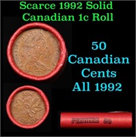 Shotgun Canadian Penny Roll, 50 pcs in Vintage Pen
