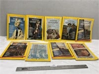 Qty=9 National Geographic Magazines