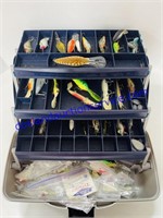 Flambeau 3-Tray Tackle Box, Filled with Tackle