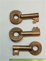 OF) vintage railroad switch keys