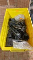 Plastic container miscellaneous lights sockets