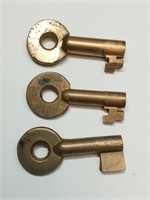 OF) vintage railroad switch keys