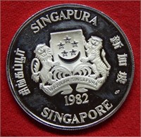 1982 Singapore Silver $10 Proof Commemorative