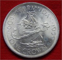 1959 Belgium Silver Crown
